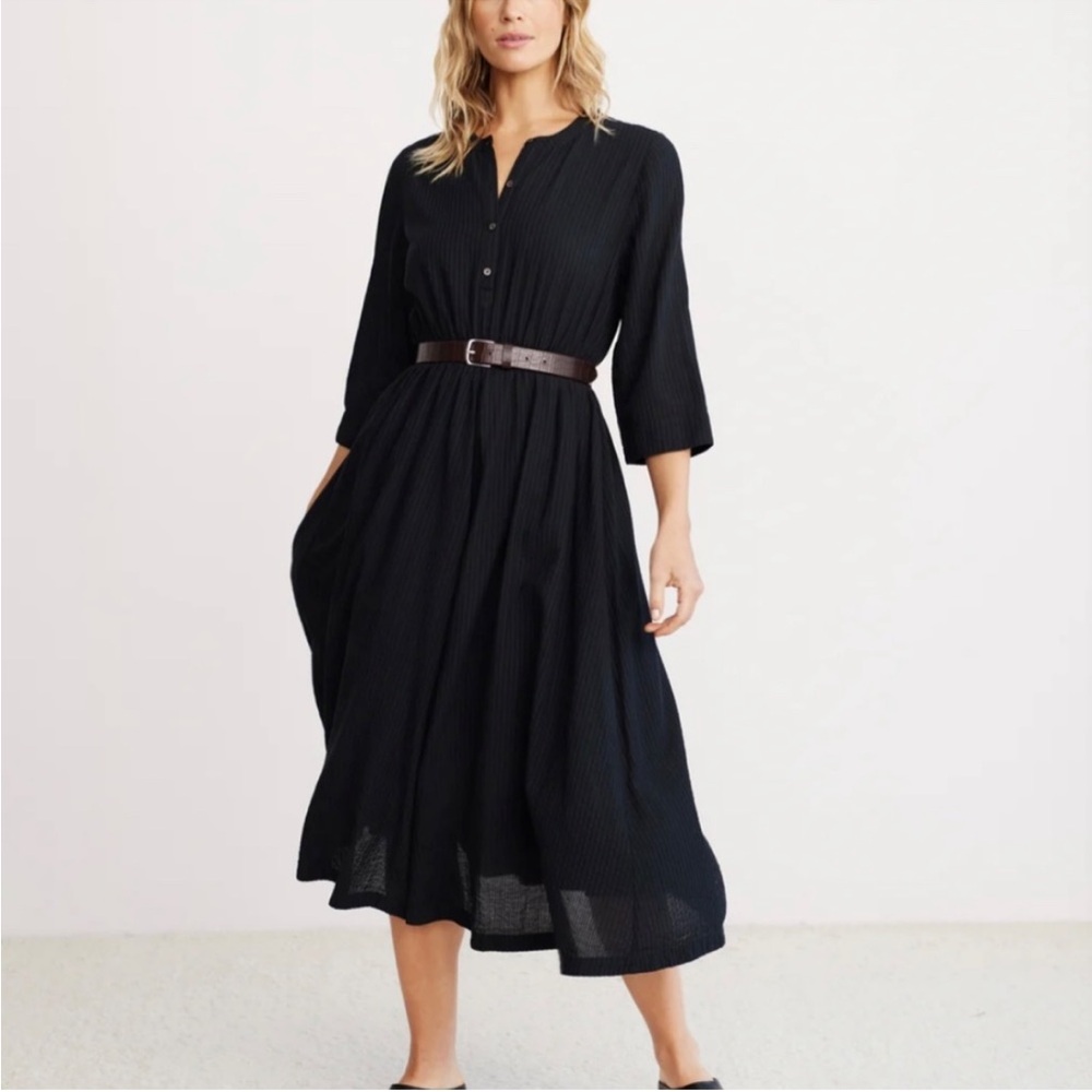 Jenni Kayne - Seersucker Dress - Black - Size Medium